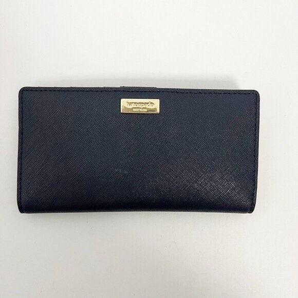 kate spade new york Handbags - Kate Spade Classic Navy Blue Saffiano Leather Wallet Bi Fold